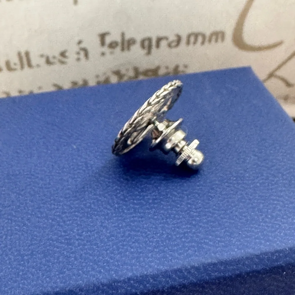 John Hardy .925 Sterling Silver Collectible Kawung Round  Pin / Tie Tac